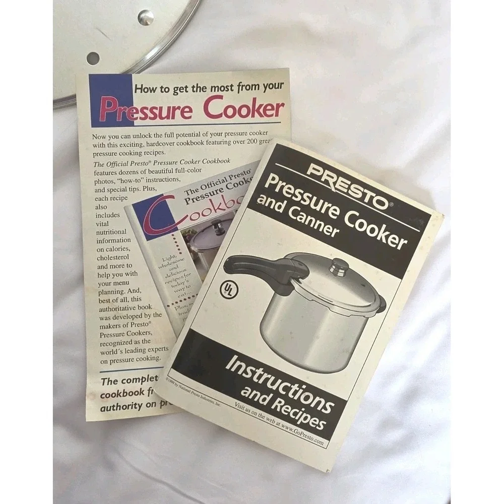 Vintage Presto Model 01282 8-Quart Pressure Cooker